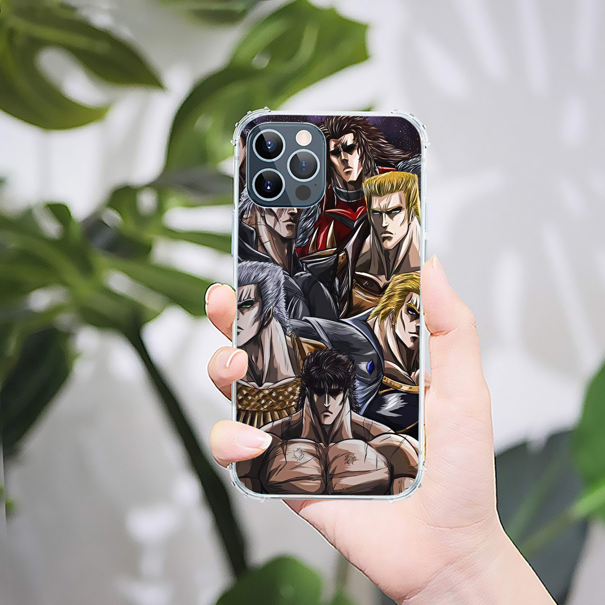 （画像用） 北斗の拳 Fist of the North Star 【iPhone 12シリーズ対応】透明スマホケース（クリアソフトケース）